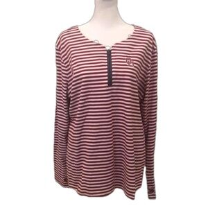 Emerson Street Clothing Oklahoma University quarter zip long sleeve top. L/XL